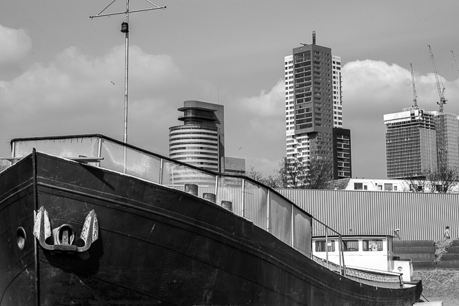 Rotterdam in zwart en wit